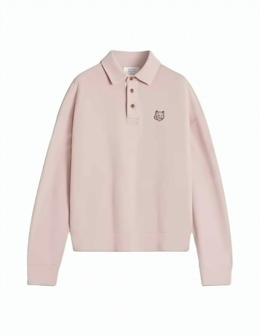 Maison Kitsuné Bold Fox Head Oversized Polo Sweatshirt