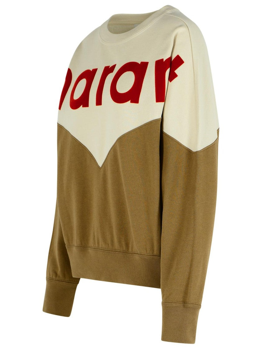 Isabel Marant Étoile Khaki Houston' Dark Cotton Blend Sweatshirt