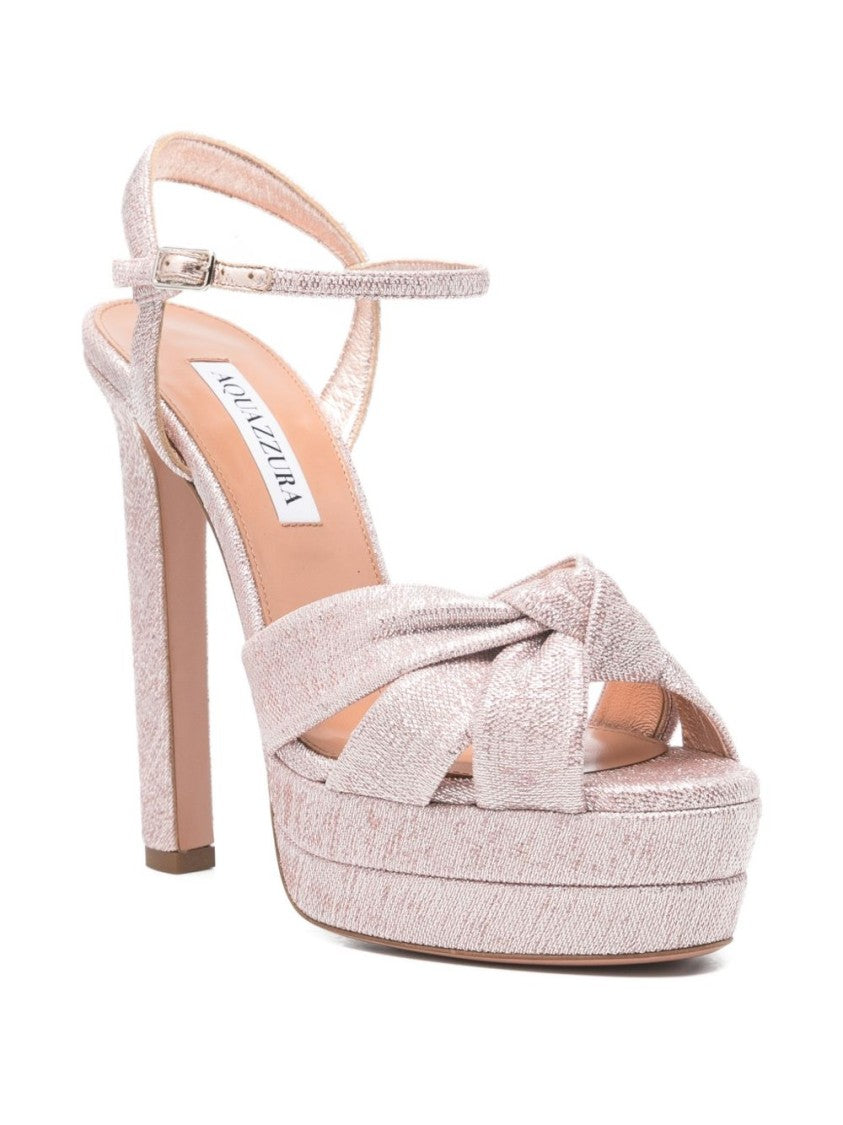 Aquazzura High Block Heel Platform Sandals