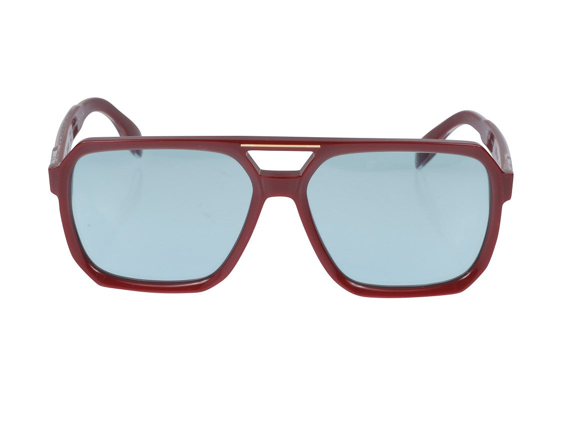 Kador Gold Big 1-58 Double Bridge Oversized Square Sunglasses