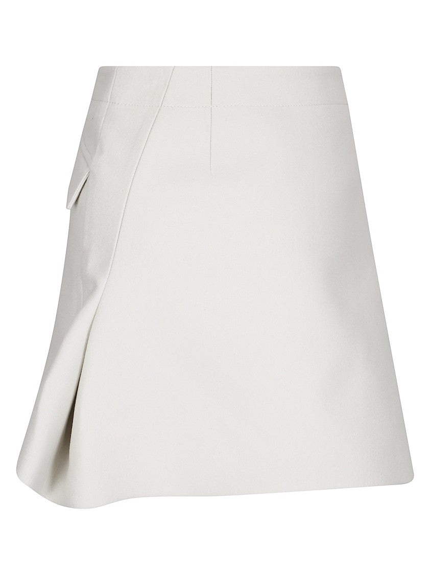 Sacai Short Wool Melton Skirt