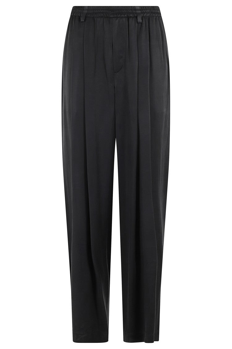 Alexander Wang Wide-Leg Trousers With Logo Drawstring And Pleats