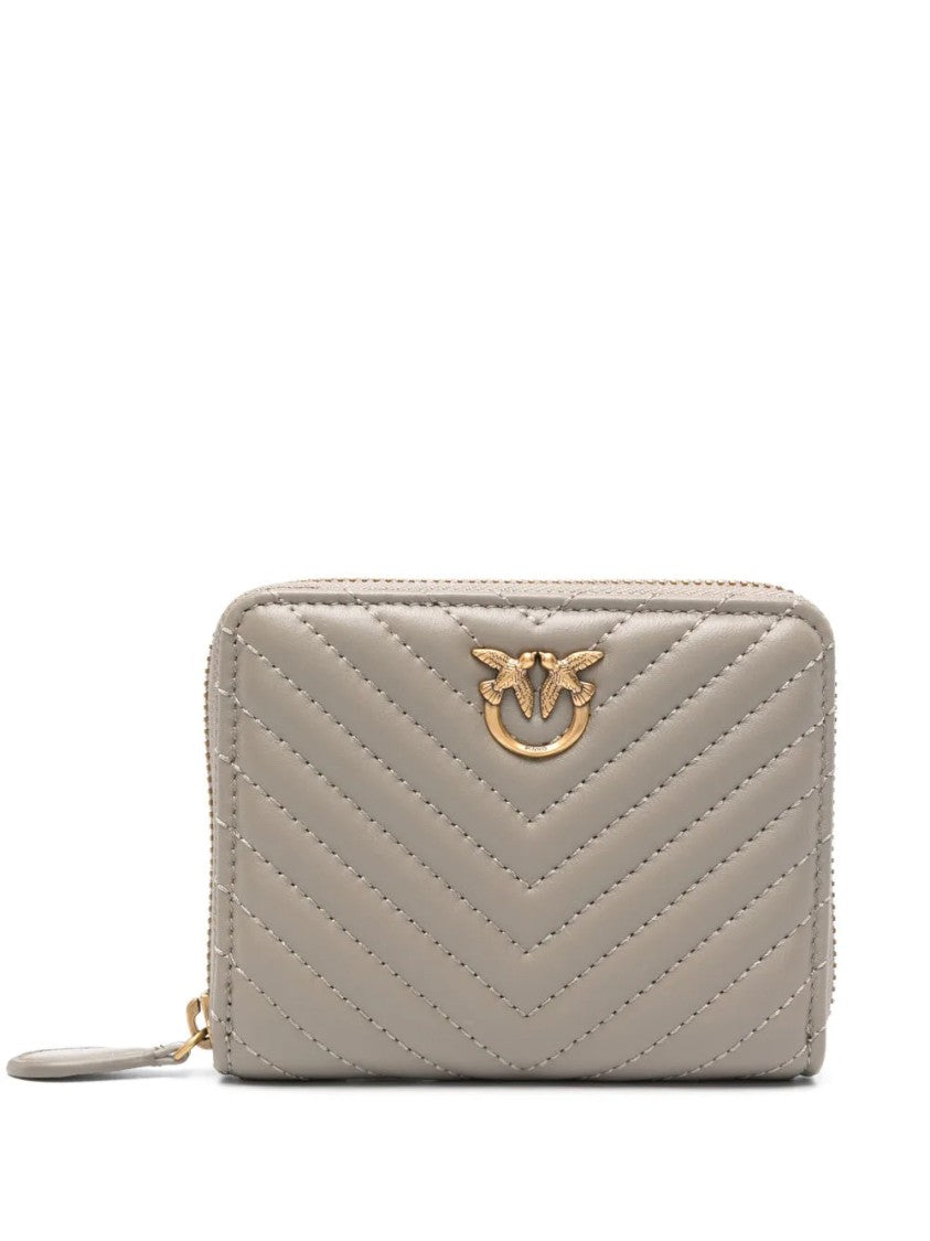 Pinko Quilted Leather Wallet