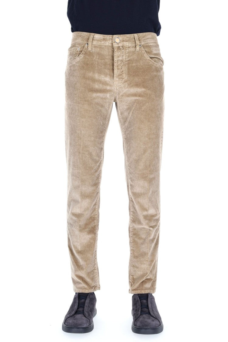 Jacob Cohen Scott Fit Mille Righe Velvet 5-Pocket Trousers
