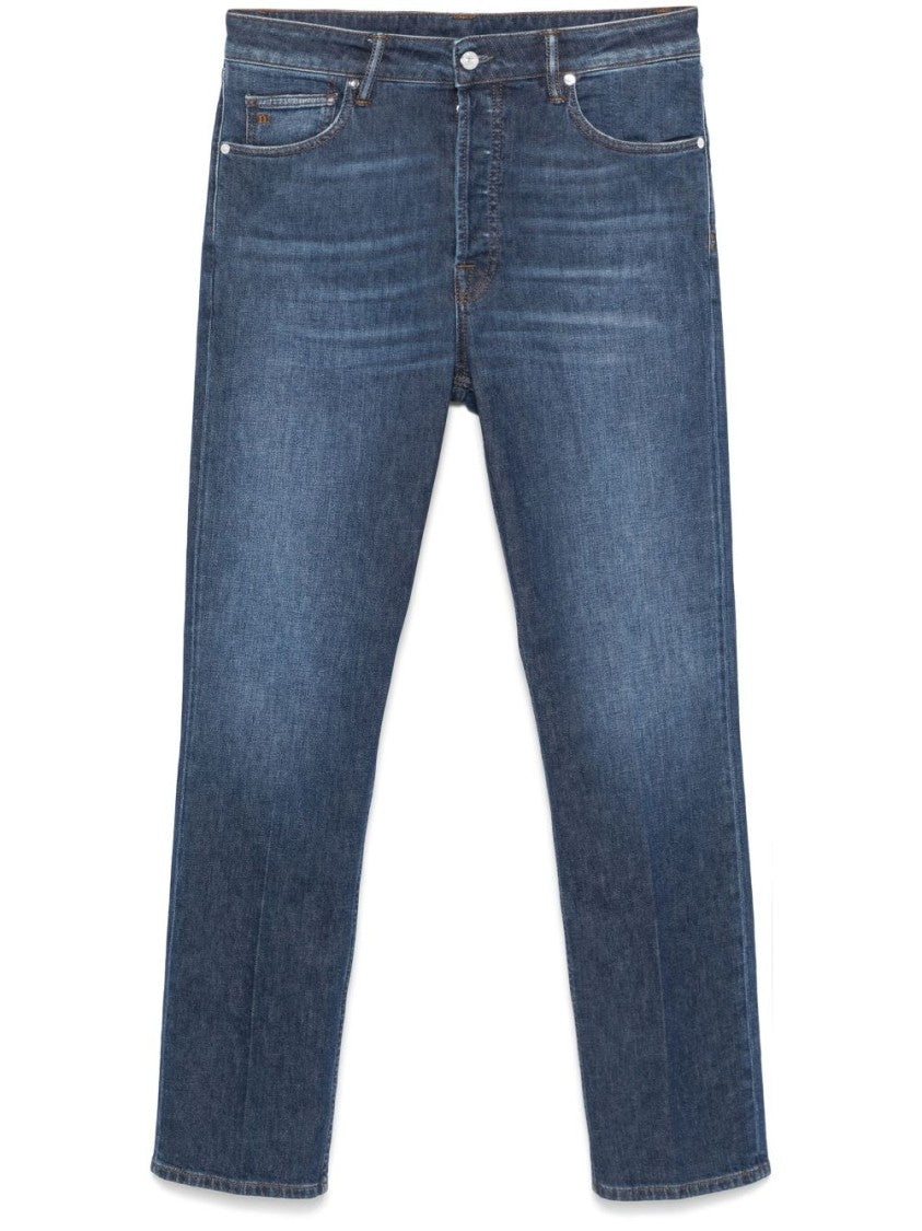 Nine In The Morning Blue Denim Jeans With Classic Five-Pocket Design