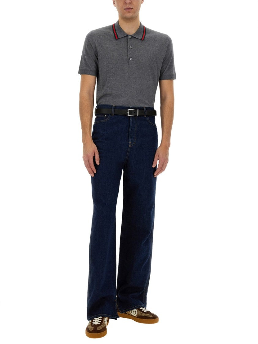 Gucci Straight-Leg Denim Pants With Five-Pocket Design