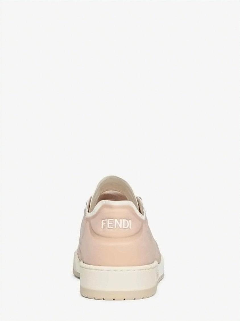 Fendi Translucent Mesh Low-Top Sneakers With Branded Accents