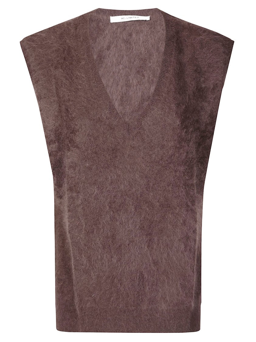 Absolut Cashmere Sleeveless Cashmere Cardigan With Deep V-Neck