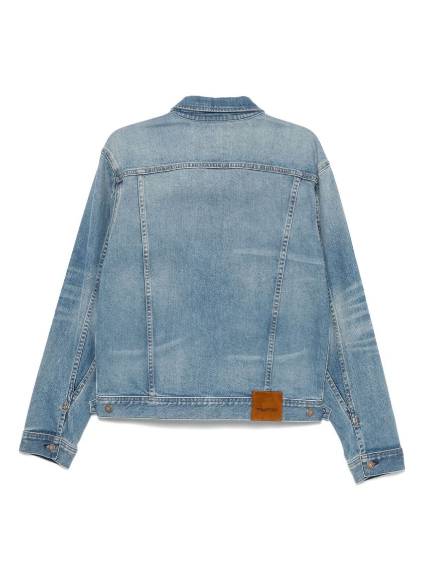 Tom Ford Classic Denim Jacket With Button-Up Front