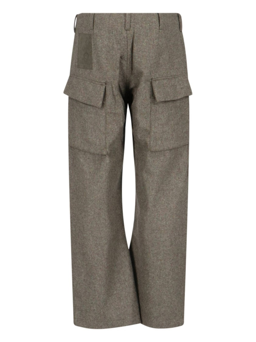 Ten C Cargo Pants In Grey Wool Blend