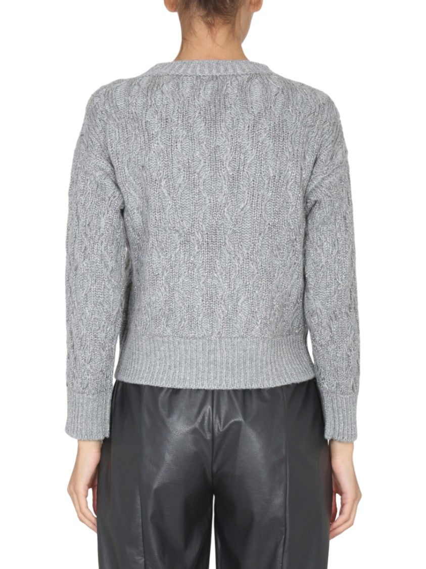 Fabiana Filippi Textured Braided Knit Sweater