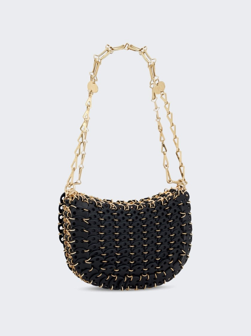 Rabanne 1969 Leather Disc Bag Black