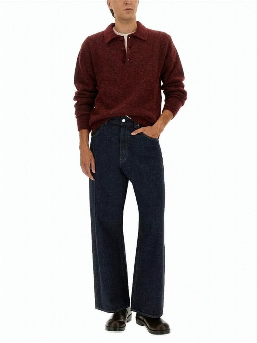 Sunflower Indigo Blue Wide-Leg Denim Pants