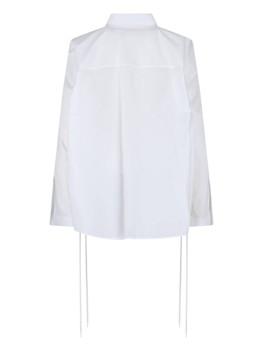 Balenciaga White Cotton Shirt With Laces