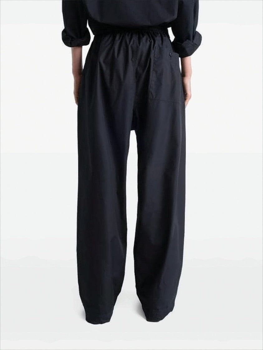Lemaire Loose Straight-Leg Pants With Elastic Waistband And Drawstring