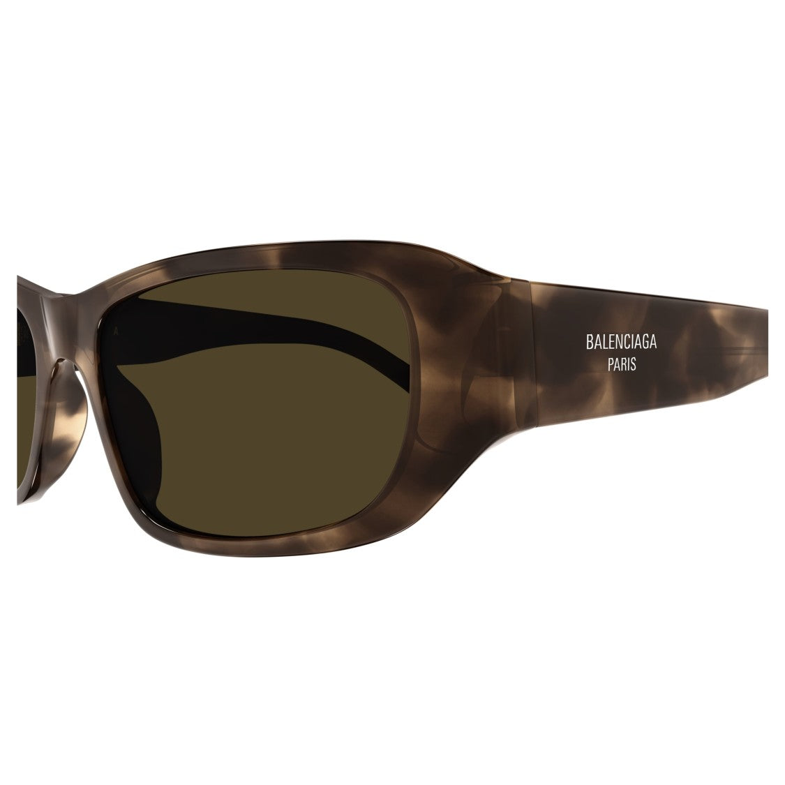 Balenciaga Bb0365s Rectangular Tortoiseshell Sunglasses