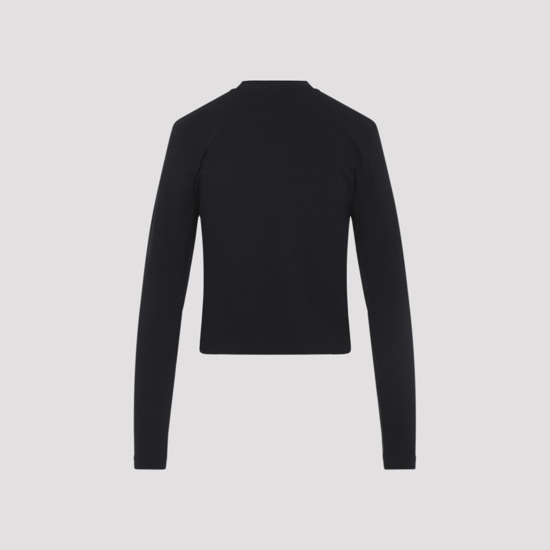 Jacquemus Fitted Long-Sleeve Top With High Neckline