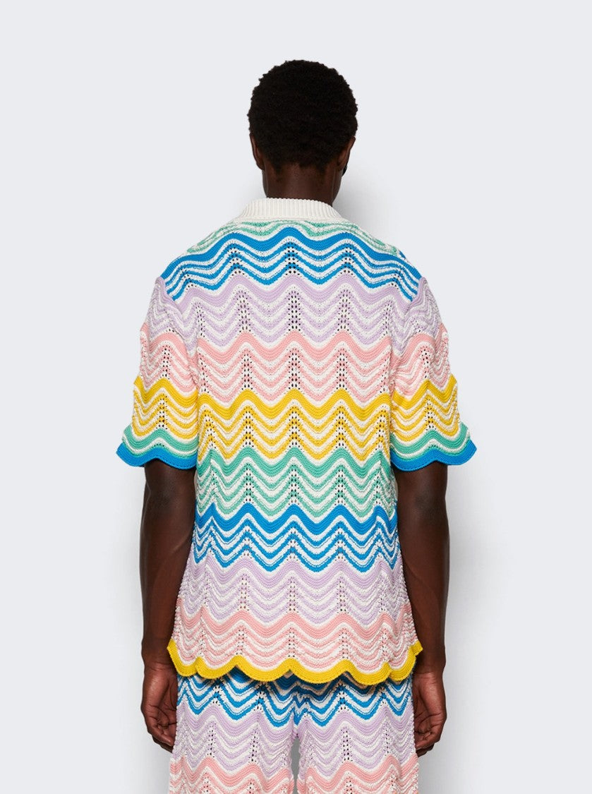 Casablanca Knit Wave Shirt Gradient