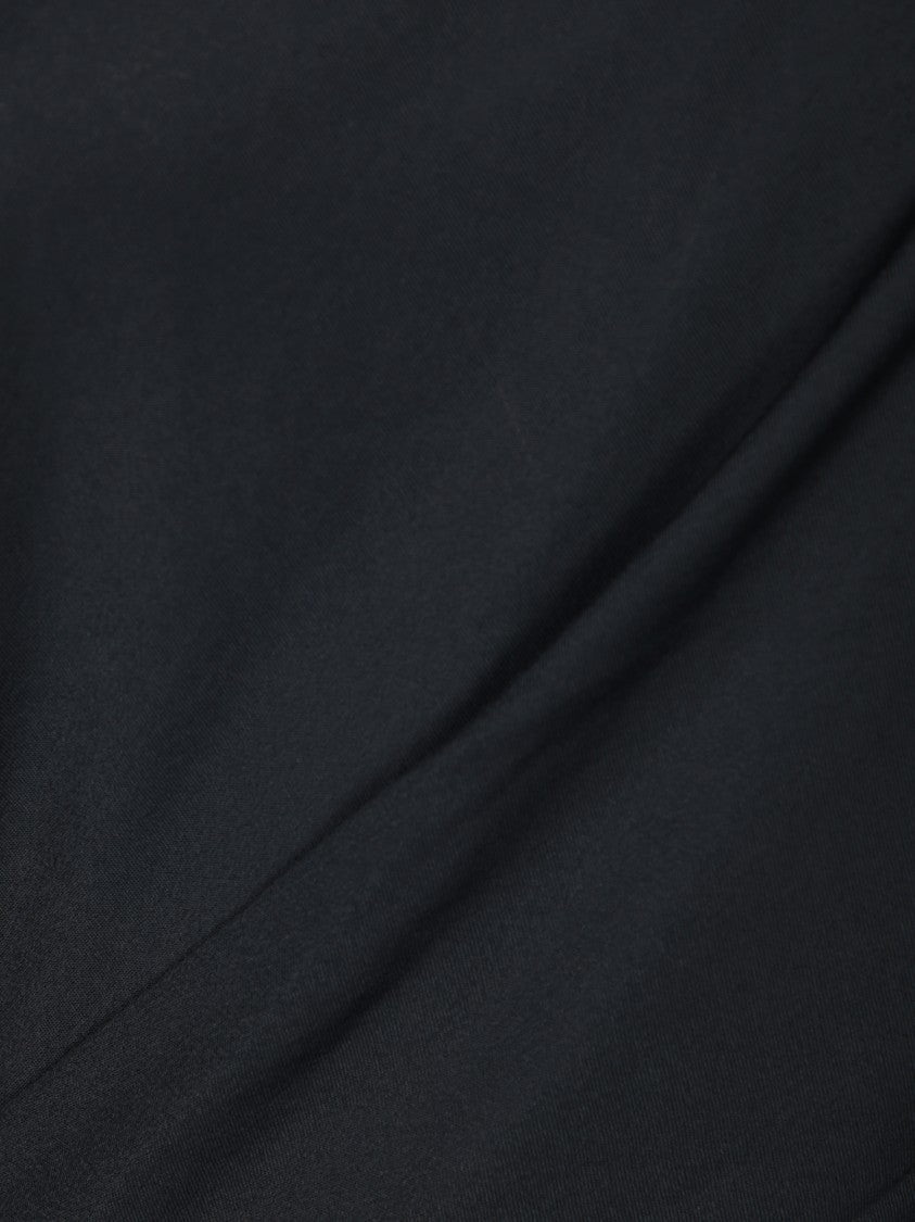 Jacquemus Draped Black Top With Deep Back Neckline