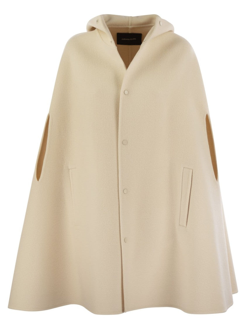 Fabiana Filippi Refined Virgin Wool Cape