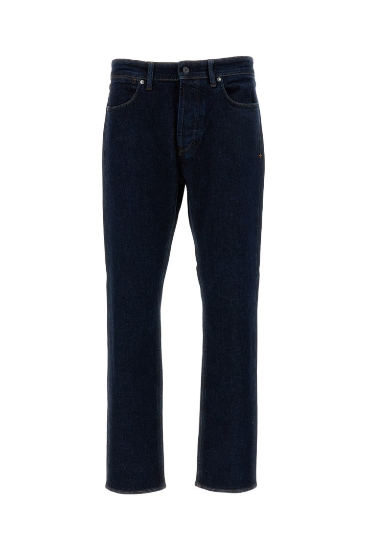 Stone Island Slim Fit Denim Pants With Five-Pocket Design