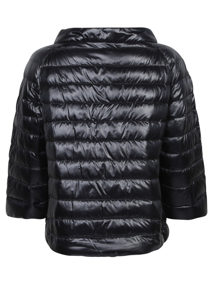 Herno Reversible Ultralight Nylon Cape With Quilted Design