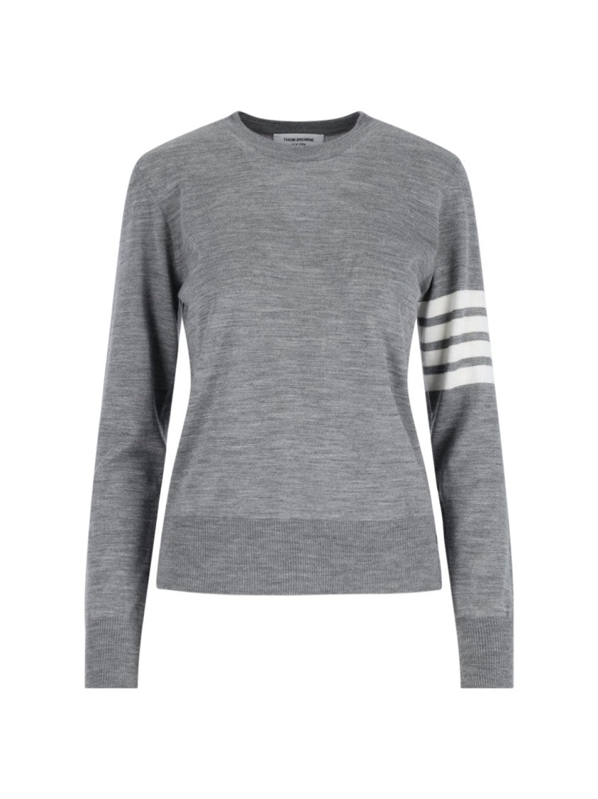 Thom Browne '4-Bar' Sweater – Light Grey