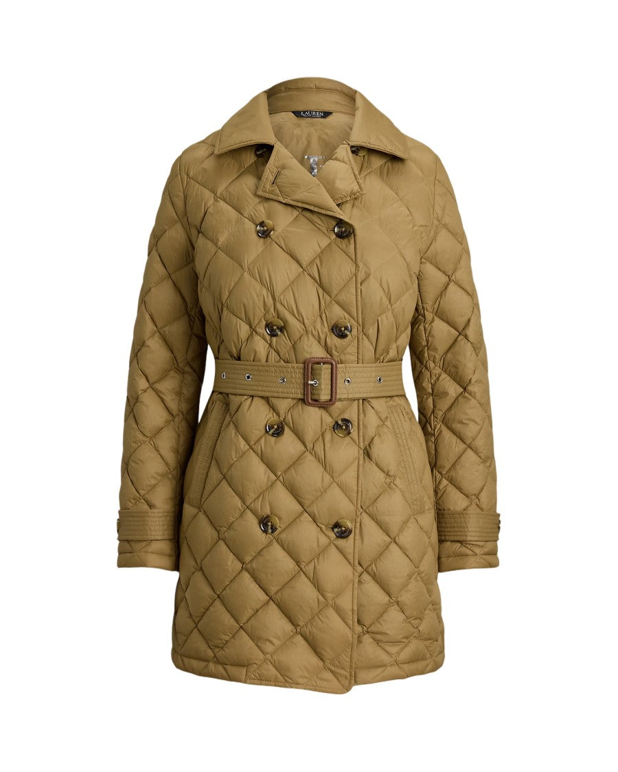 Lauren Ralph Lauren Diamond-Quilted Insulated Coat With Double-Breasted Closure