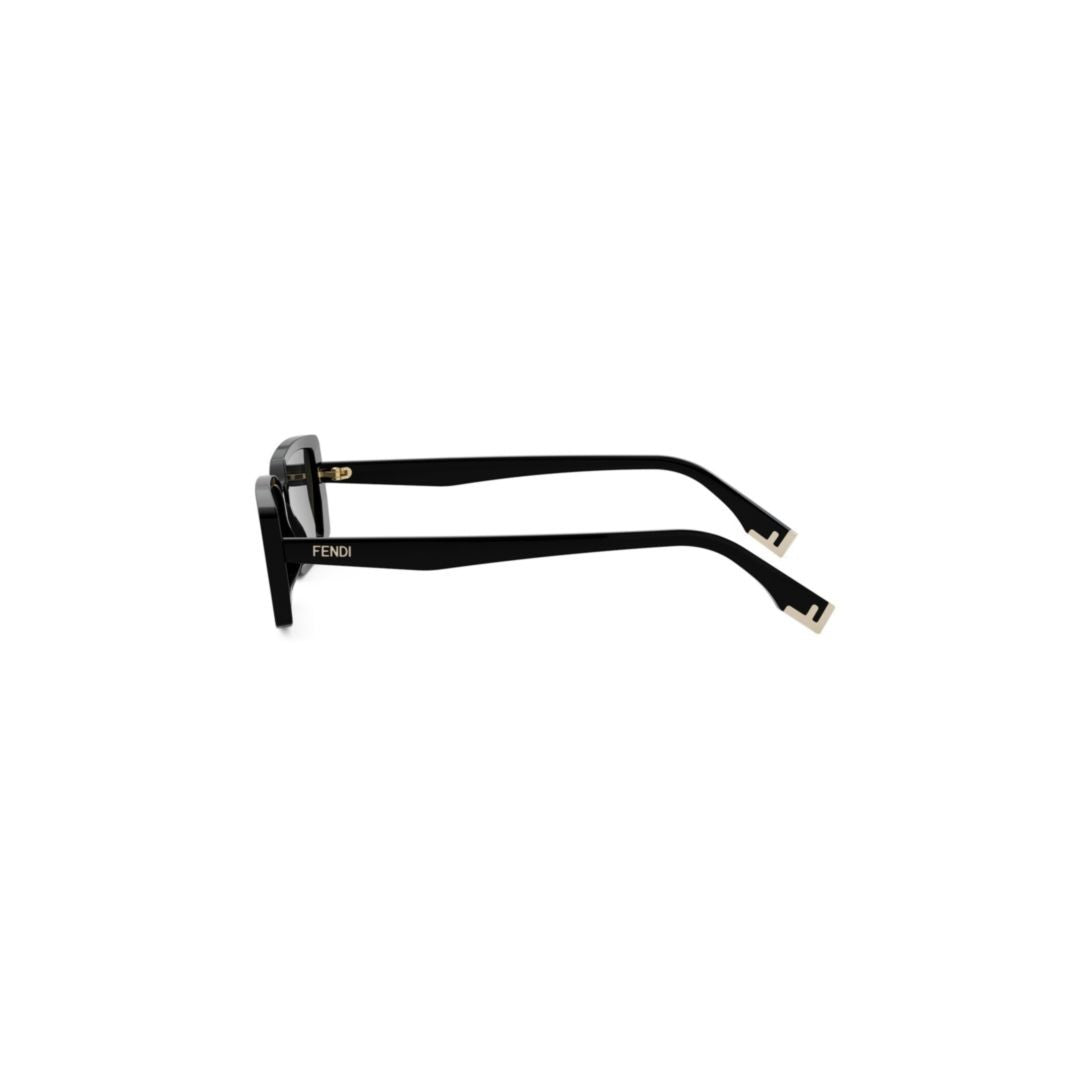 Fendi Fe40164i Rectangular Black Acetate Sunglasses