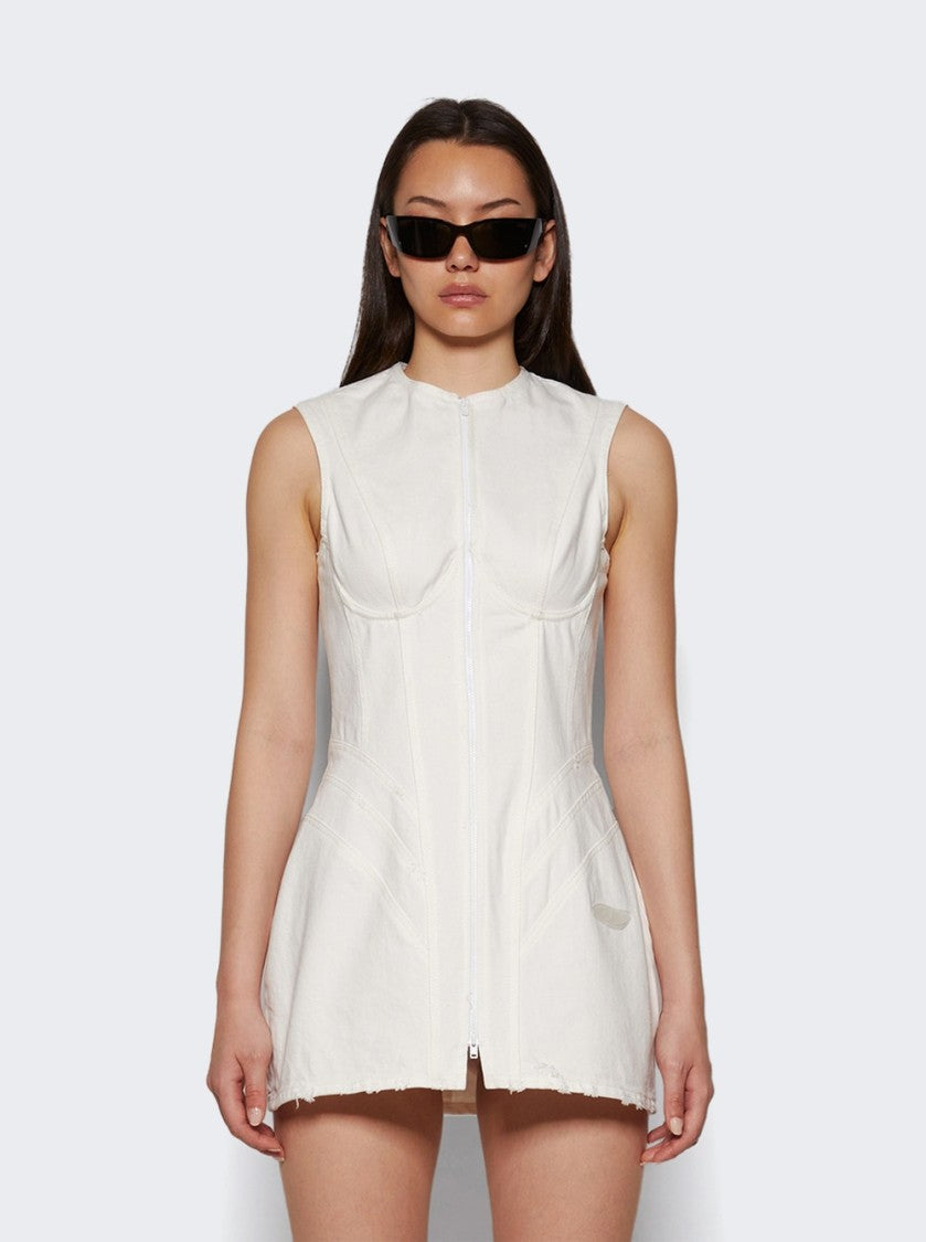 Natasha Zinko Perfect Body Jean Dress White