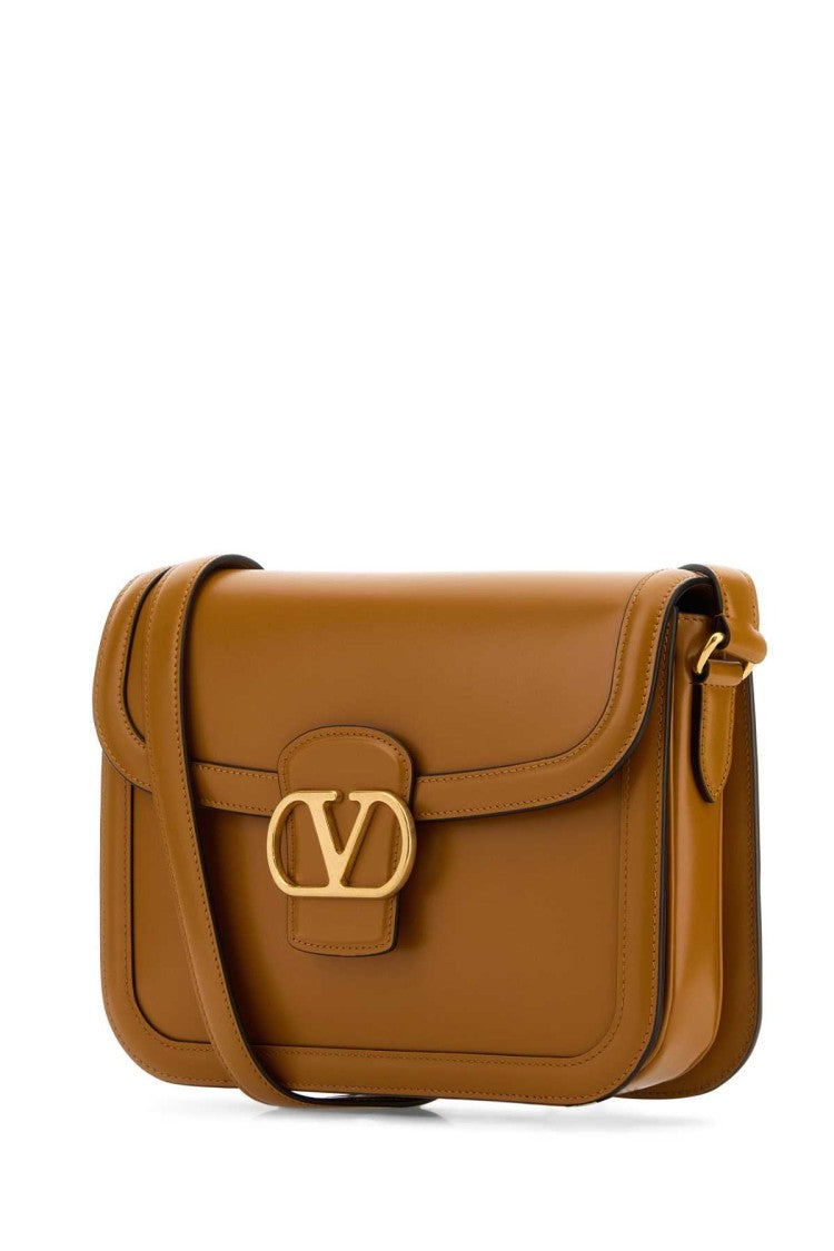Valentino Garavani Camel Leather 9To5 Shoulder Bag