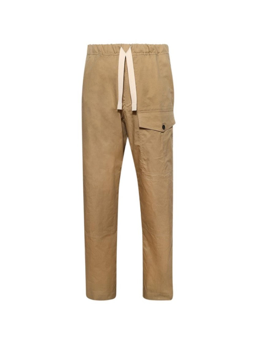 Dries Van Noten Beige Relaxed-Fit Pants With Elegant Detailing