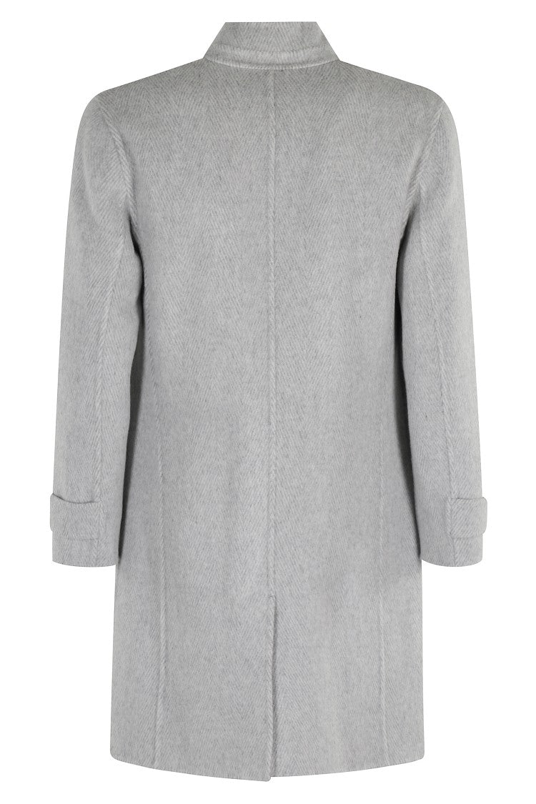 Eleventy Light Grey Mp Reversible Coat