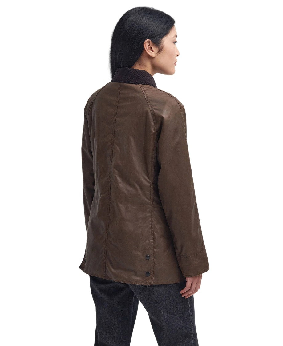 Barbour Beadnell Wax Jacket With Velvet Collar