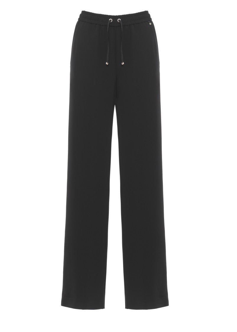 Herno Black Satin Pants