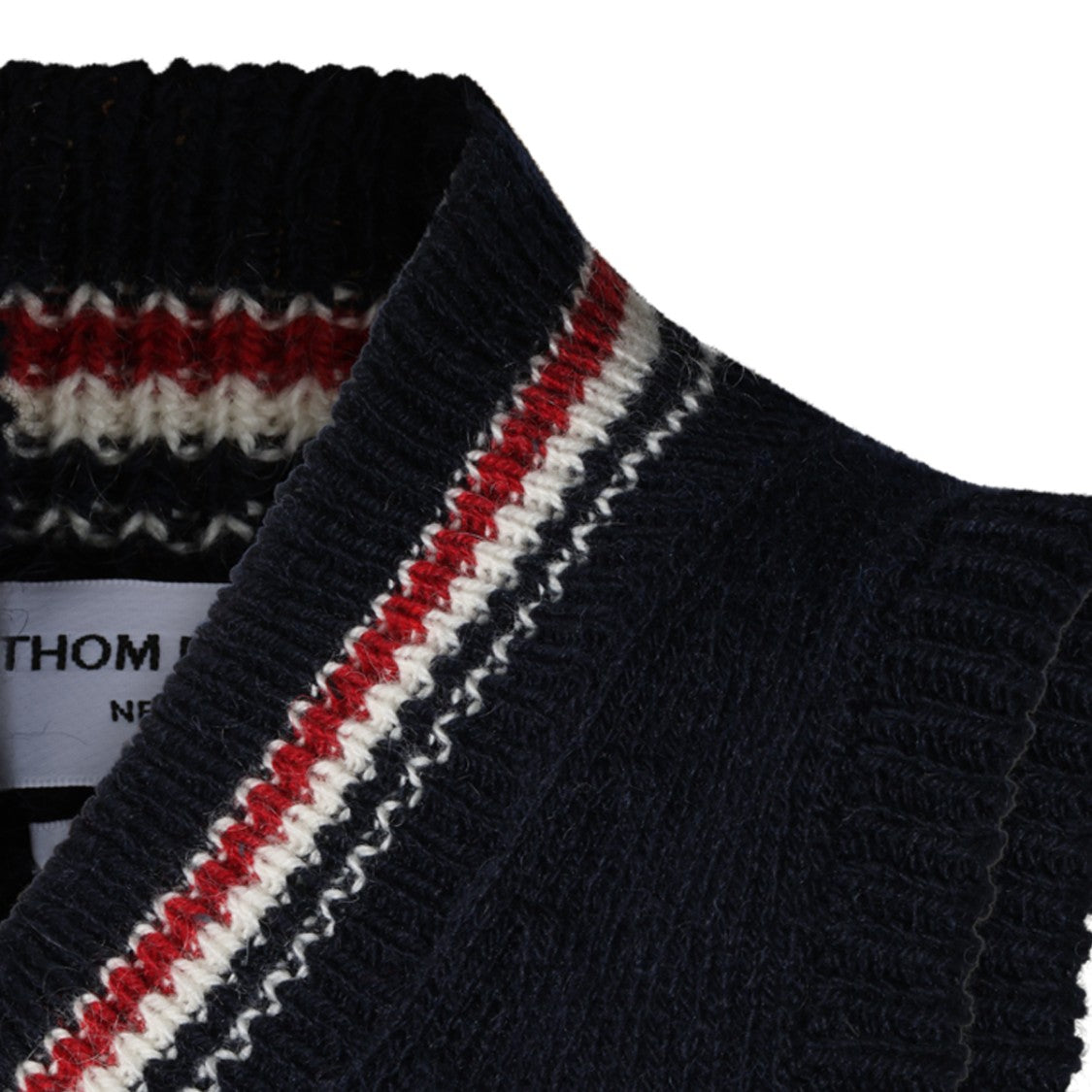 Thom Browne Striped Sleeveless Knitwear Sweater