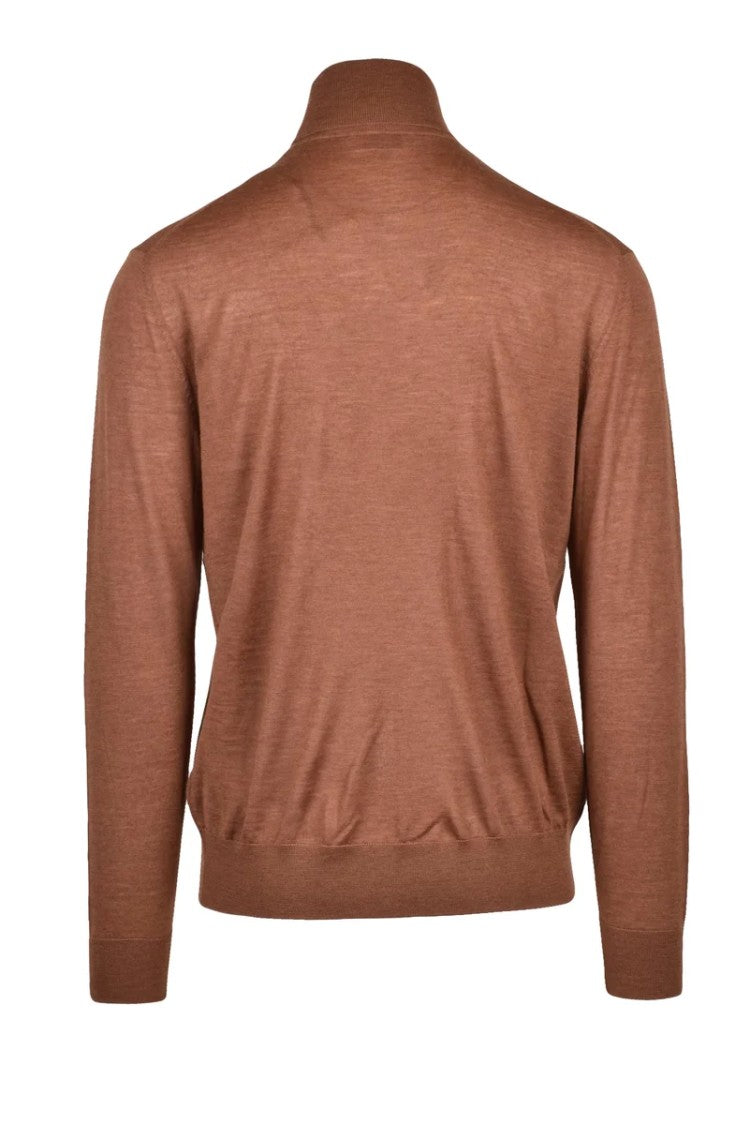 Ballantyne Wool Turtleneck - Brown