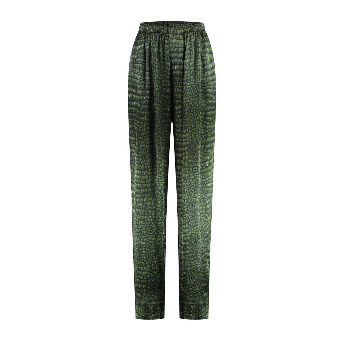 Balenciaga Relaxed Fit Textured Green Pyjama Pants