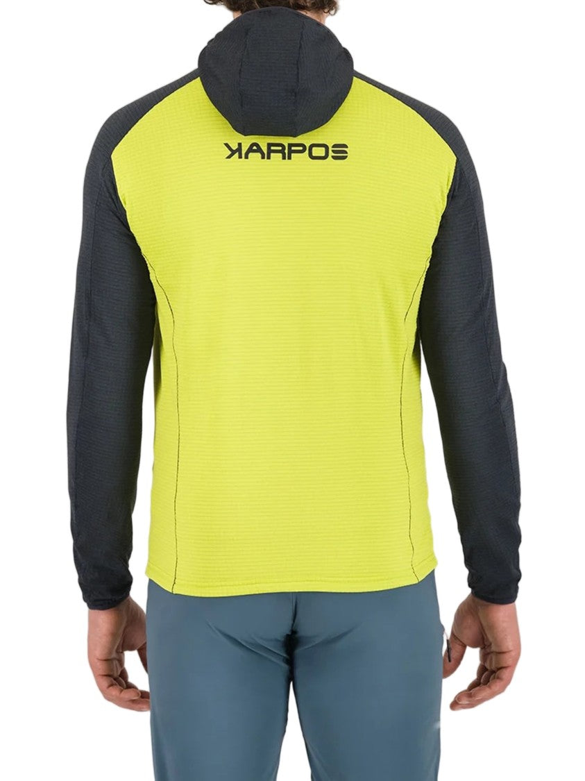 Karpos Yellow Ambrizzola Slim Full Zip Hoodie