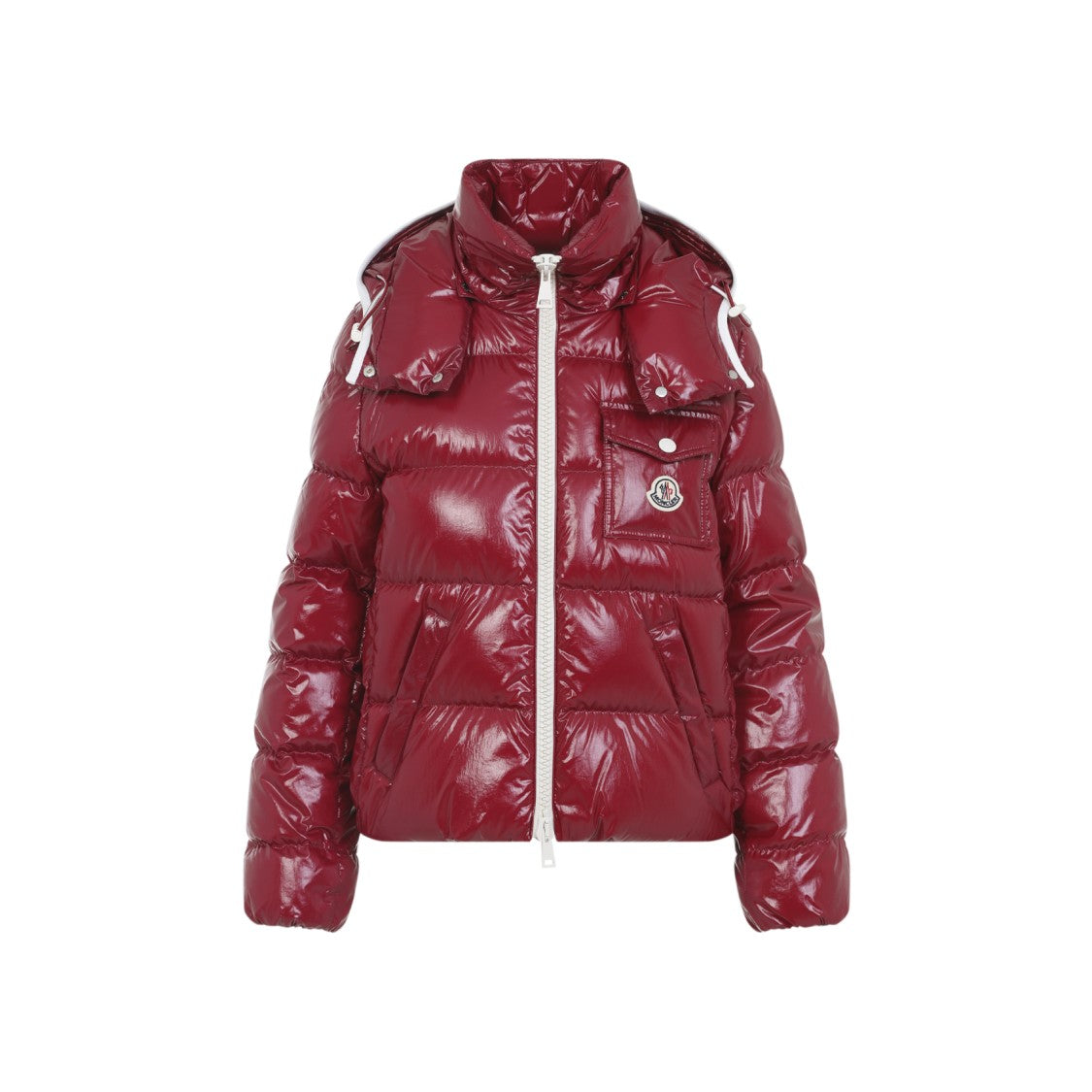 Moncler Glossy Padded Jacket With High Collar