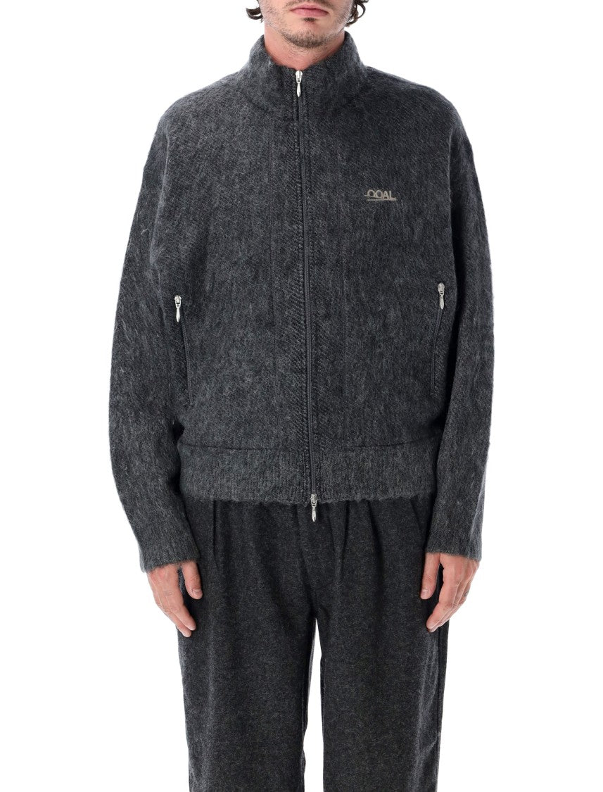 Namamica Zip-Up High Collar Zip-Through Mohair Jacket
