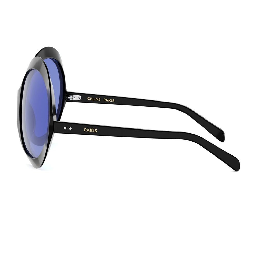 Celine Black Cl40345i Disc Round Acetate Sunglasses