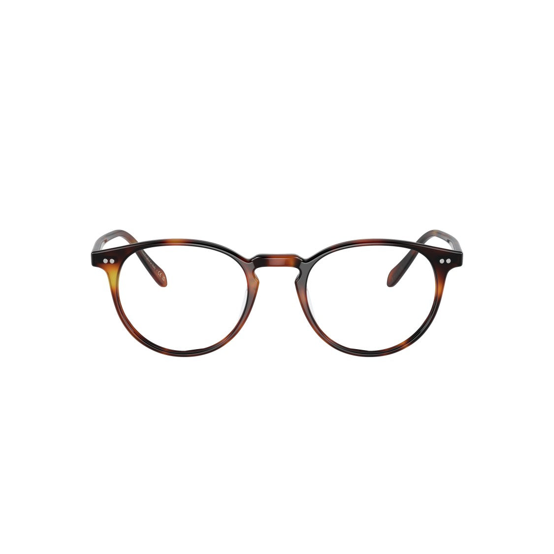 Oliver Peoples 0Ov5004 Classic Round Tortoiseshell Eyeglasses With Keyhole Bridge