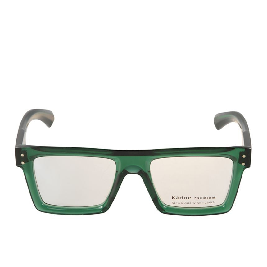 Kador Premium 7 Translucent Deep Green Rectangular Eyeglasses