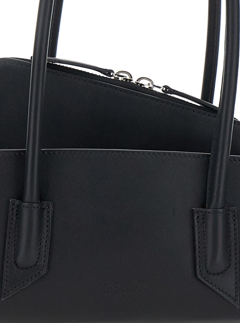 The Attico La Passeggiata Small' Black Shoulder Bag