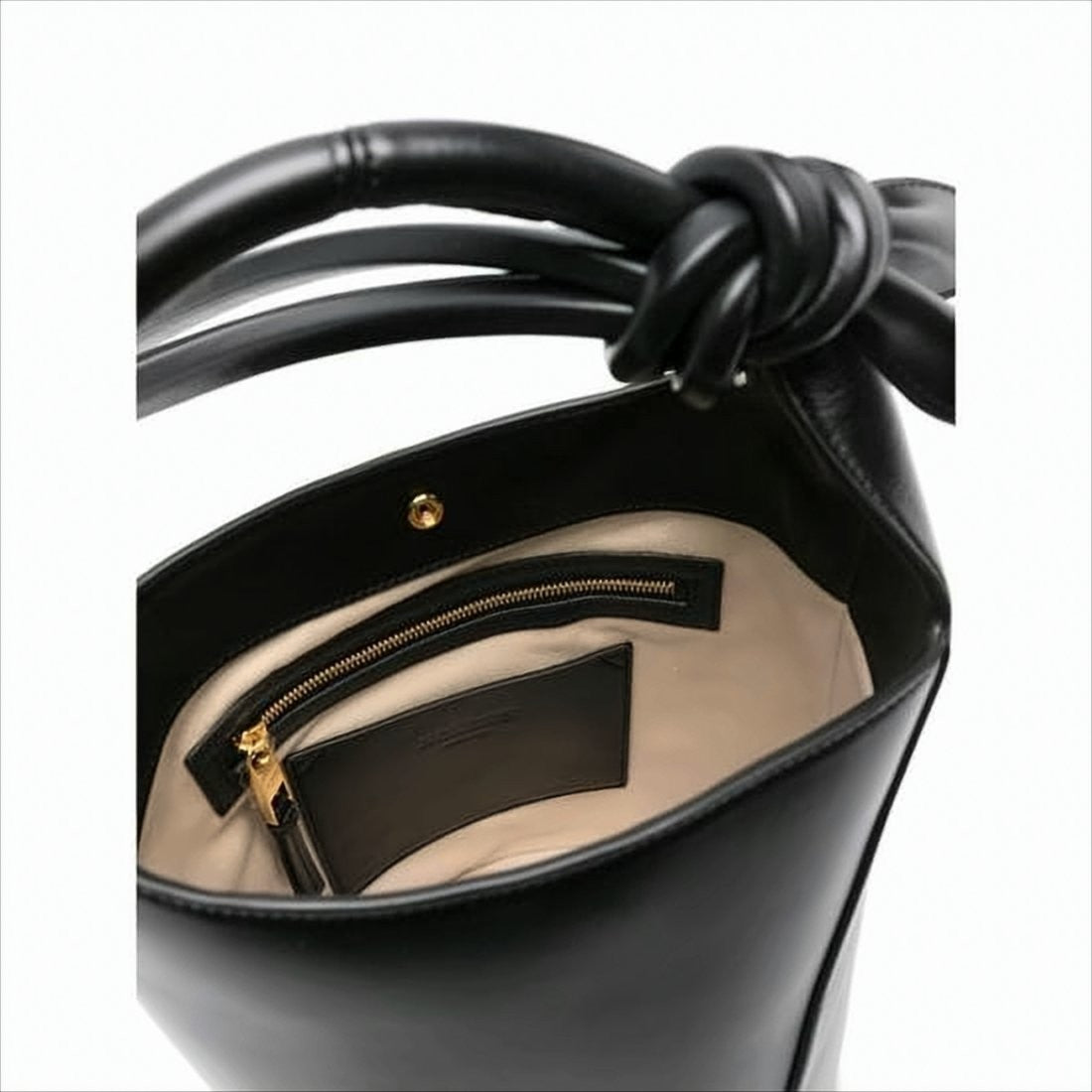 Jacquemus Bucket-Shaped Leather Tote Bag With Gold-Tone Detailing