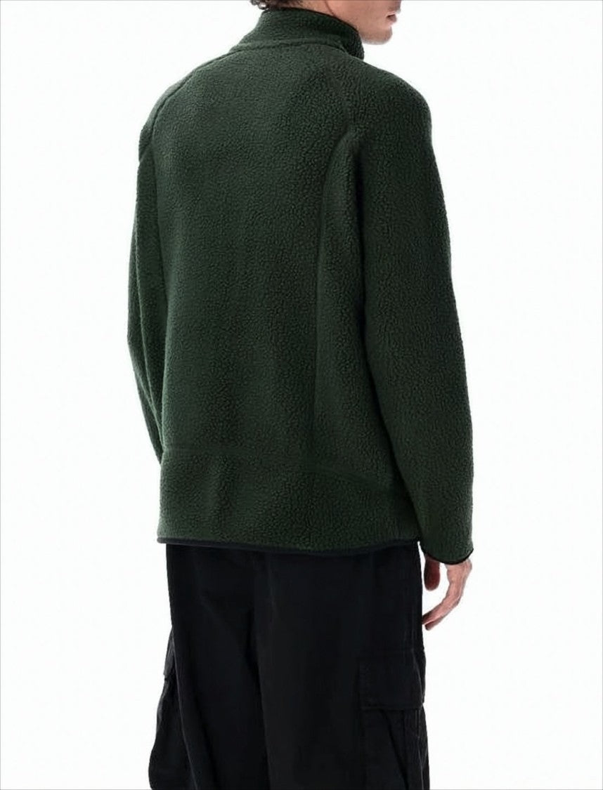 Patagonia Textured Fleece Jacket With High Collar