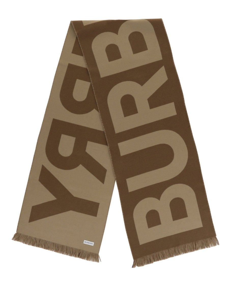 Burberry Logo Wool Scarf