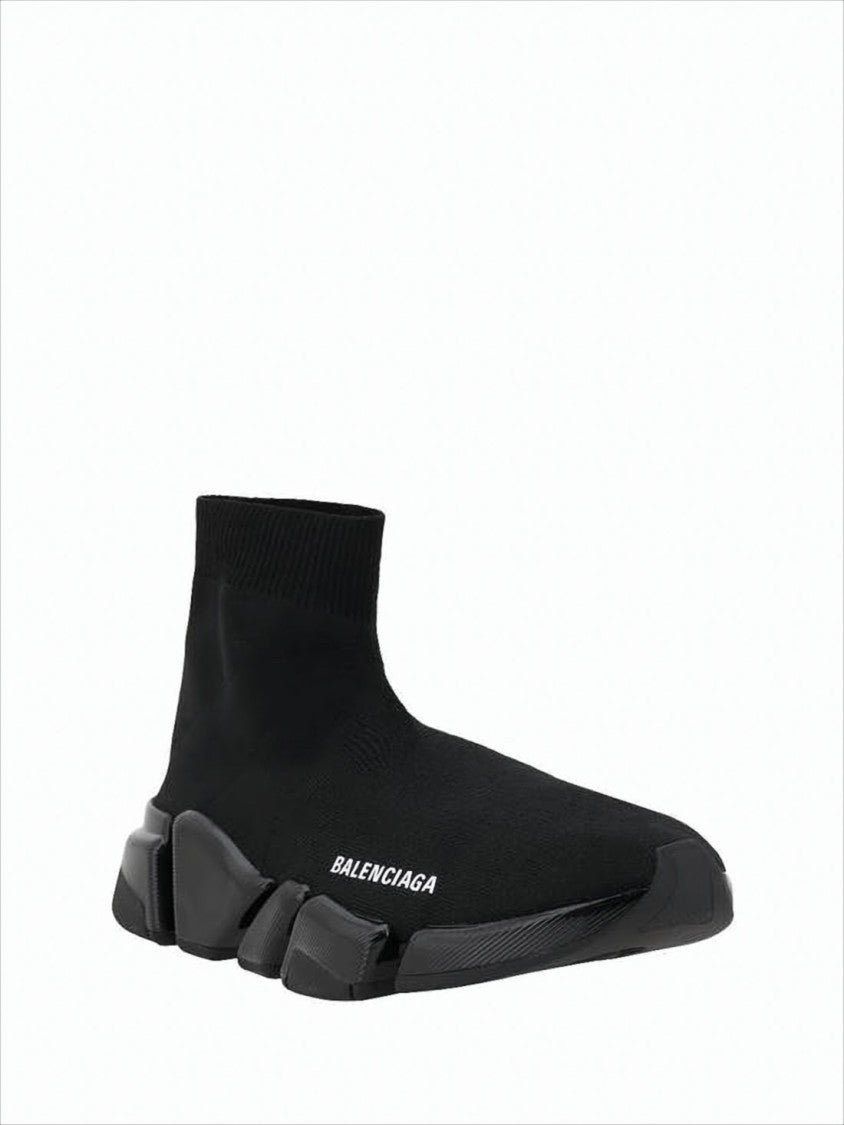 Balenciaga Sock-Style Black Sneaker With Chunky Rubber Sole