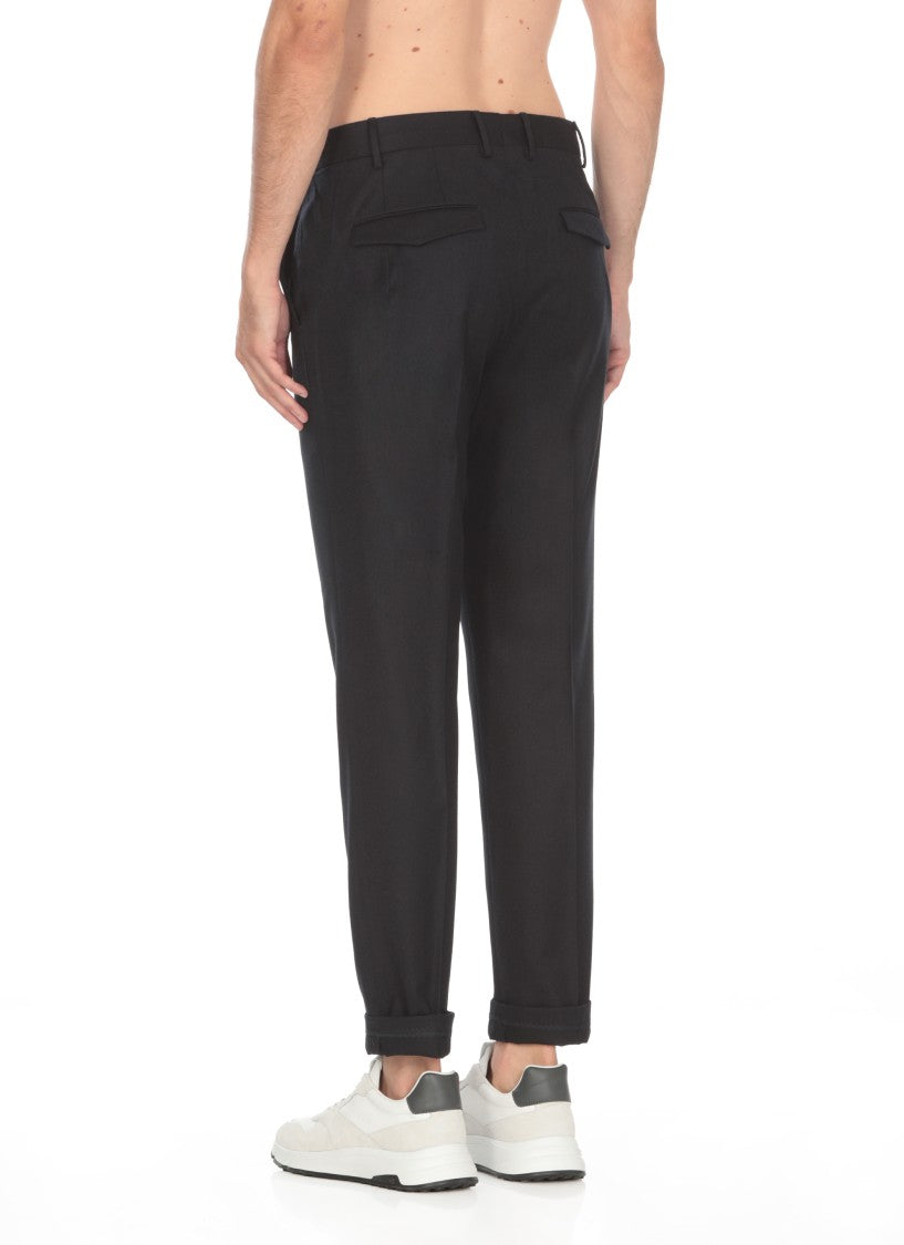 Pt Torino Blue Pt Torino Virgin Wool Trousers